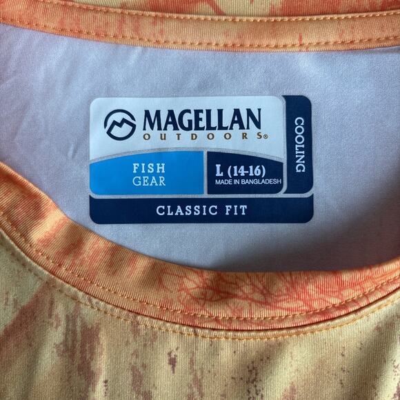 Magellan Outdoors Shirt Fish Gear Long Sleeve Kids Large Cooling 14-16‎ Lrg - Picture 3 of 7
